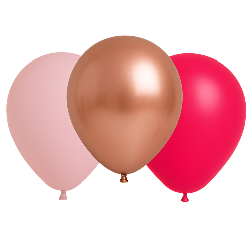 ballons camaïeu de rose