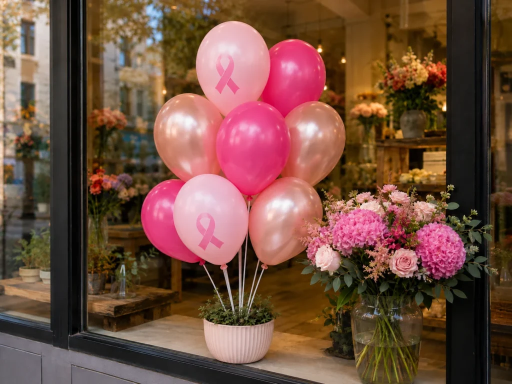 kit ballons octobre rose